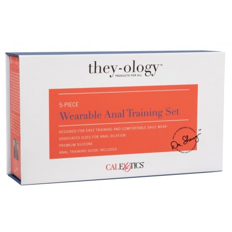 Набор из 5 анальных расширителей They-ology 5-Piece Wearable Anal Training Set