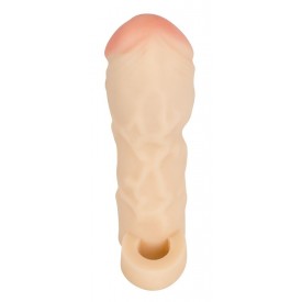 Закрытая удлиняющая насадка на пенис с подхватом мошонки T&B Extension
