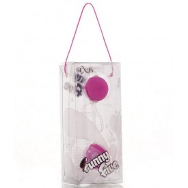 Фиолетовые вагинальные шарики на прозрачной сцепке